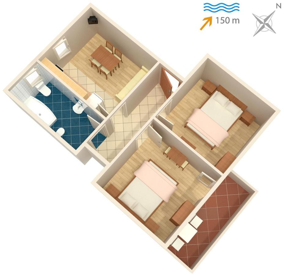 Apartments By The Sea Supetarska Draga - Donja, Rab - 4954 מראה חיצוני תמונה